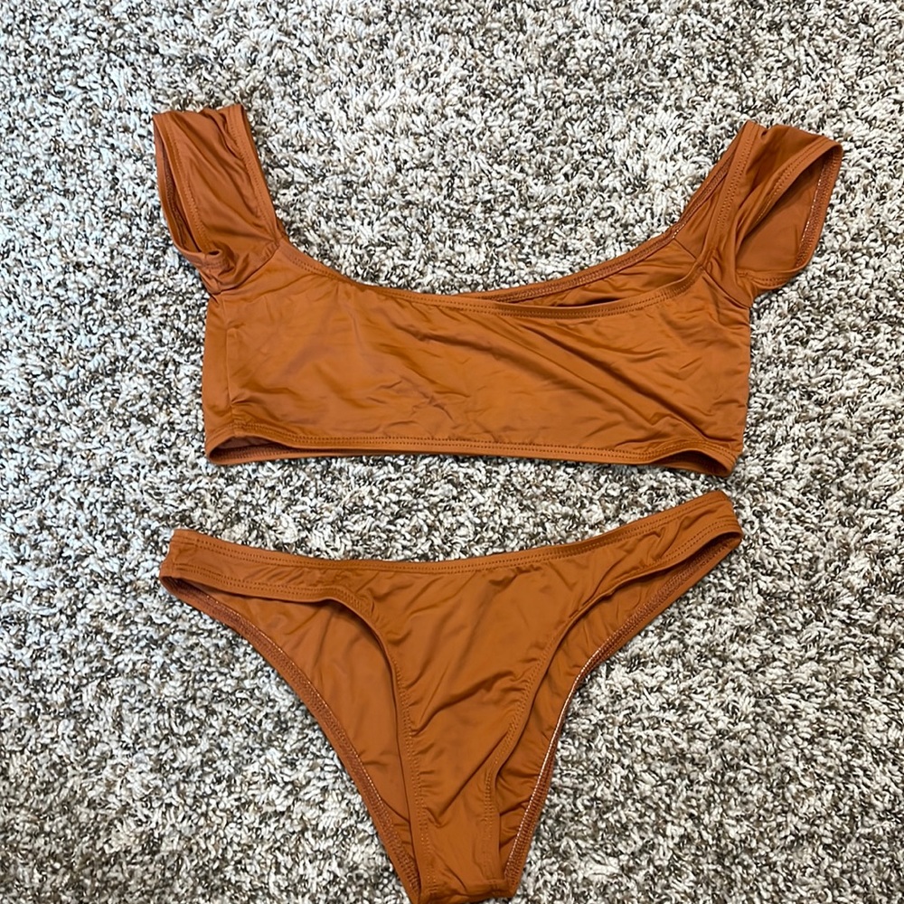 Burnt orange bikini set